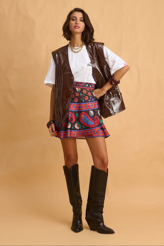 karavan clothing fashion fall winter 25 homecoming collection florinda mini skirt indigo black