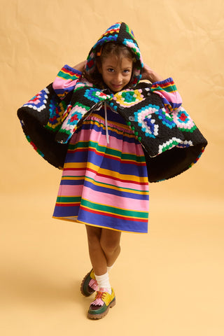 karavan clothing fashion fall winter 25 homecoming rookies collection dolly dress multicolor stripes