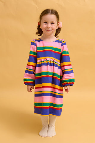 karavan clothing fashion fall winter 25 homecoming rookies collection dolly dress multicolor stripes