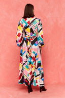karavan fall winter 26' collection dolores dress multicolor square