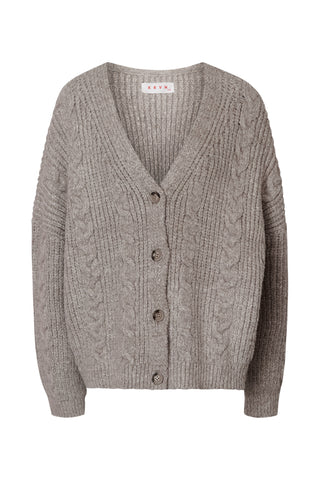 karavan clothing fashion fall winter 25 homecoming krvn collection dolores knitted cardigan beige