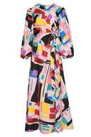 karavan fall winter 26' collection dolores dress multicolor square