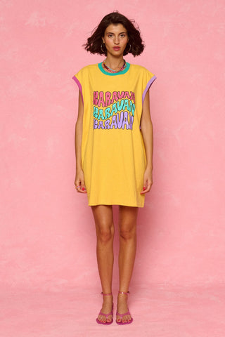 karavan clothing fashion spring summer 26 nai weekendwear collection dorrin mini dress banana yellow