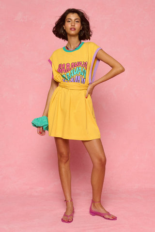 karavan clothing fashion spring summer 26 nai weekendwear collection dorrin mini dress banana yellow