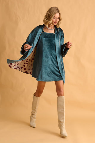 karavan clothing fashion fall winter 25 krvn homecoming collection naya kimono petrol