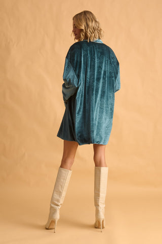 karavan clothing fashion fall winter 25 krvn homecoming collection naya kimono petrol