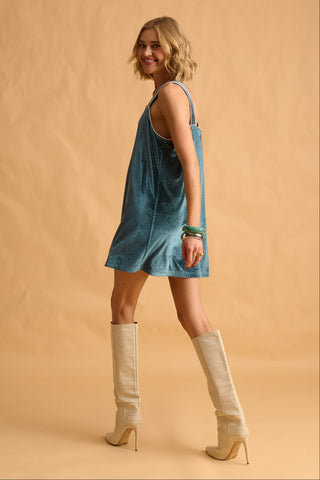 karavan clothing fashion fall winter 25 krvn homecoming collection dua mini dres petrol