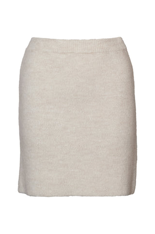 karavan clothing fashion fall winter 25 homecoming krvn collection dusty  mini knitted skirt ivory