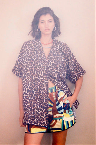 karavan clothing fashion spring summer 26 nai special issue collection dovie shorts abstract brown