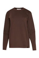 karavan fall winter 26' collection eda longsleeve tee bordeaux brown