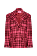 karavan fall winter 26' collection elaya jacket checked fuchsia