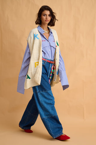 karavan clothing fashion fall winter 25 homecoming collection kimberly knitted vest ivory