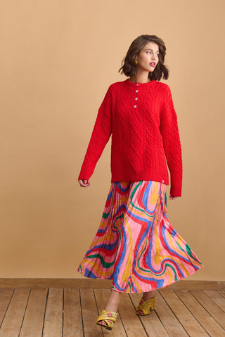 Josefina Skirt (Curly Pink)
