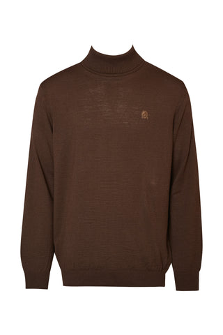 karavan clothing fashion fall winter 25 homecoming men collection emilio knitted sweater brown