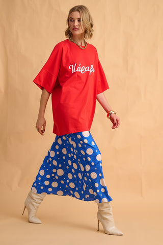 karavan clothing fashion fall winter 25 homecoming collection emily tee red