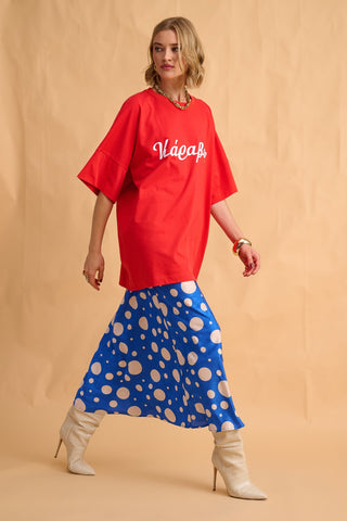 karavan clothing fashion fall winter 25 homecoming collection eloise skirt polka blue