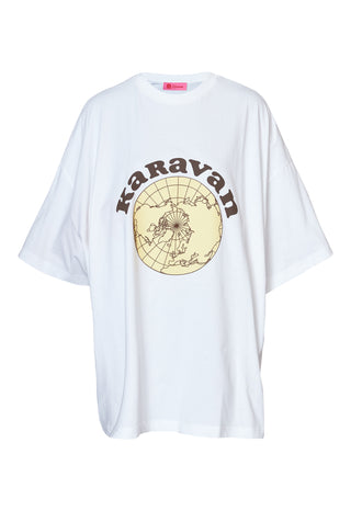 karavan clothing fashion fall winter 25 homecoming collection emmy tee globe white