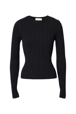 karavan clothing fashion fall winter 25 homecoming krvn collection enola knitted top black