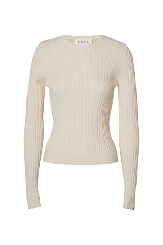 karavan clothing fashion fall winter 25 homecoming krvn collection enola knitted top ivory