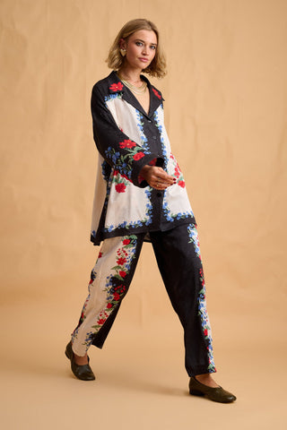 karavan clothing fashion fall winter 25 homecoming collection erica trousers black ivory floral