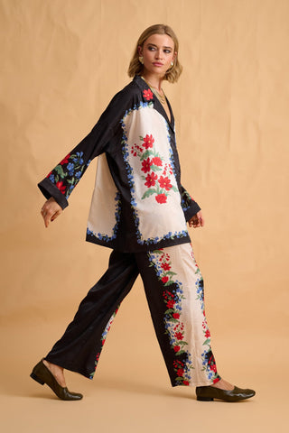 karavan clothing fashion fall winter 25 homecoming collection erica trousers black ivory floral