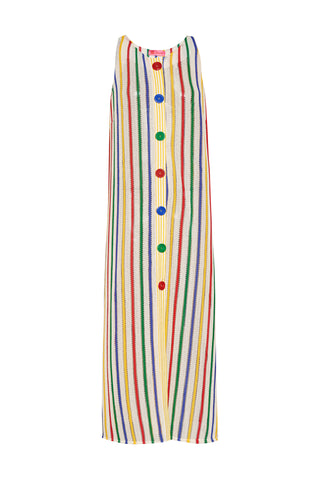 karavan clothing fashion spring summer 26 nai collection ermione dress off white multicolor stripes