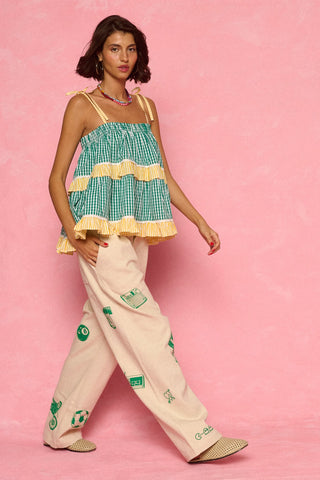 karavan clothing fashion spring summer 26 nai weekendwear collection maria top green yellow
