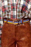 karavan fall winter 26' collection rastia belt yellow brown blue