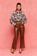 karavan fall winter 26' collection ava shirt  red checked