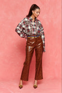 karavan fall winter 26' collection ava shirt  red checked