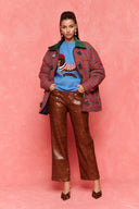 karavan fall winter 26' collection solene knitted pullover turquoise