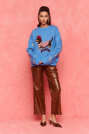 karavan fall winter 26' collection solene knitted pullover turquoise