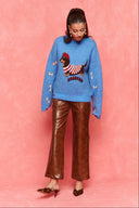 karavan fall winter 26' collection solene knitted pullover turquoise