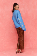 karavan fall winter 26' collection solene knitted pullover turquoise