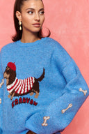 karavan fall winter 26' collection solene knitted pullover turquoise