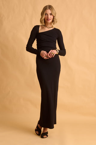 karavan clothing fashion fall winter 25 homecoming krvn collection eva skirt black