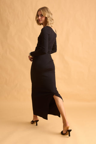 karavan clothing fashion fall winter 25 homecoming krvn collection eva skirt black