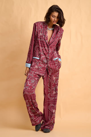 karavan clothing fashion fall winter 25 homecoming collection evelina shirt bordeaux paisley