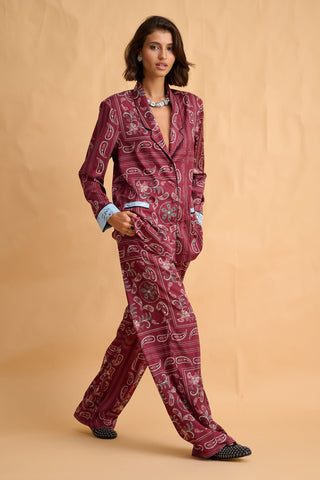 karavan clothing fashion fall winter 25 homecoming collection evelina shirt bordeaux paisley