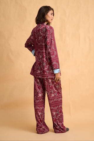karavan clothing fashion fall winter 25 homecoming collection phoebe trousers bordeaux paisley