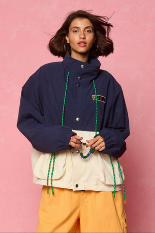 karavan clothing fashion spring summer 26 nai vera's day collection lottie jacket navy blue