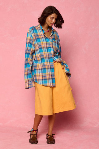 karavan clothing fashion spring summer 26 nai vera's day collection maren shirt multicolor checked
