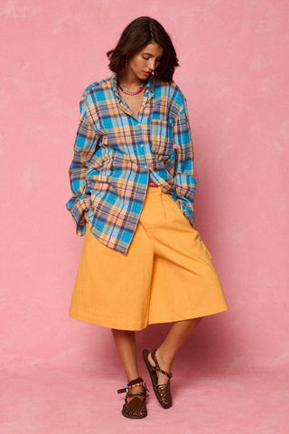 karavan clothing fashion spring summer 26 nai vera's day collection maren shirt multicolor checked