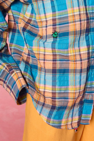 karavan clothing fashion spring summer 26 nai vera's day collection maren shirt multicolor checked