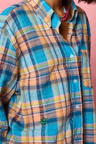 karavan clothing fashion spring summer 26 nai vera's day collection maren shirt multicolor checked