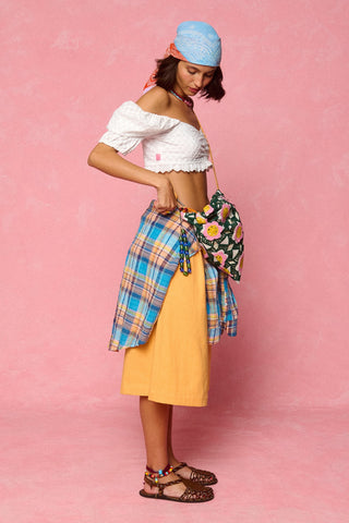 karavan clothing fashion spring summer 26 nai vera's day collection evianna bermuda shorts tangerine