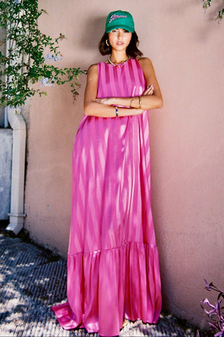 karavan clothing fashion spring summer 26 nai special issue collection selma dress pink stripes