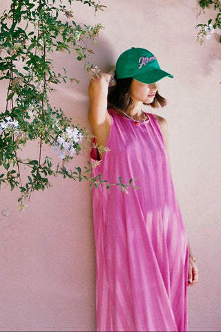 karavan clothing fashion spring summer 26 nai special issue collection selma dress pink stripes