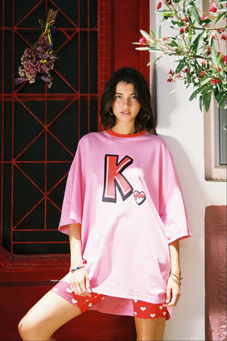 karavan clothing fashion spring summer 26 nai special issue collection juno tee pink k logo