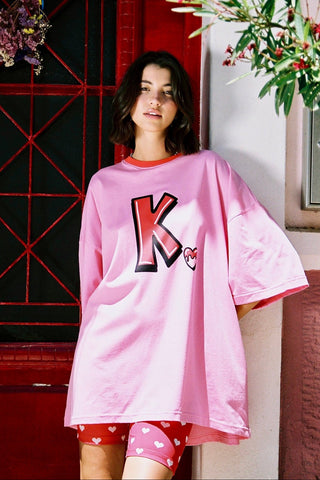 karavan clothing fashion spring summer 26 nai special issue collection juno tee pink k logo